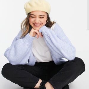 ASOS chunky oversized cardigan in blue | 4